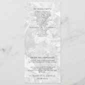 tropische bladeren gouden groene botanische bruilo programma (Achterkant)