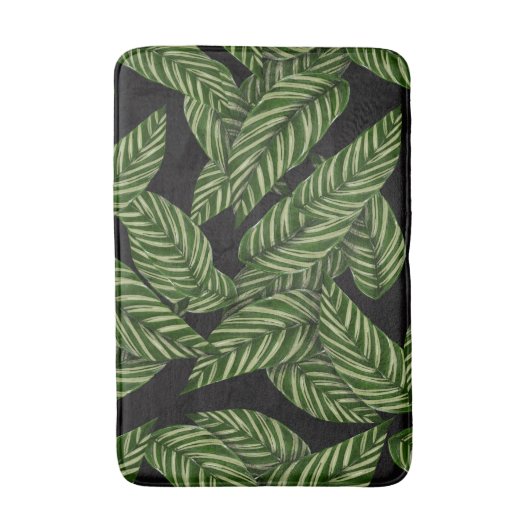 Tropische bladeren Groene bladeren Badmat (Voorkant Verticaal)