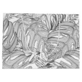 Tropische bladeren groot cadeauzakje (Achterkant)