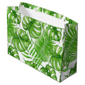 Tropische bladeren groot cadeauzakje (Achterkant Gekanteld)