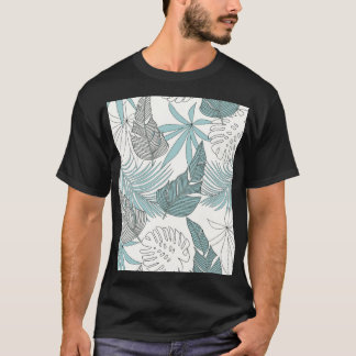 Tropische bladeren: heldere naadloze trend t-shirt
