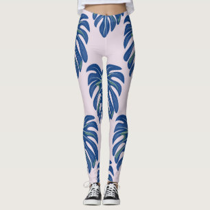 Tropische bladeren modieus naadloos patroon leggings