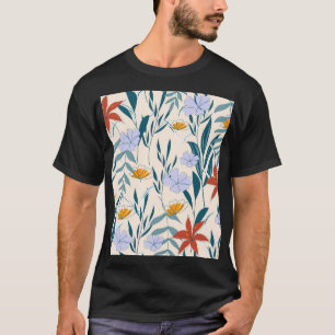 Tropische bladeren: modieuze Abstracte achtergrond T-shirt