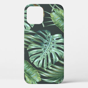 Tropische bladeren, monstera, bananenblad, oerwoud iPhone 12 hoesje
