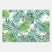 Tropische bladeren palm Greenery Wrapping Paper-bl Inpakpapier Vel (Voorkant)