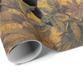 Tropische bladeren, panther en orchidee. Naadloze Cadeaupapier (Rol Hoek)