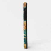 Tropische bladeren patroon monogram Case-Mate iPhone case (Achterkant/links)