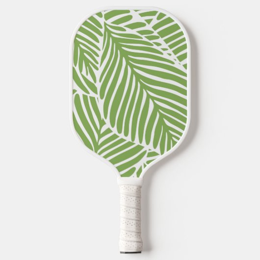 Tropische bladeren patroon pickleball paddle (Voorkant)