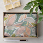  Tropische bladeren personaliseren Tissuepapier (Geschenk)