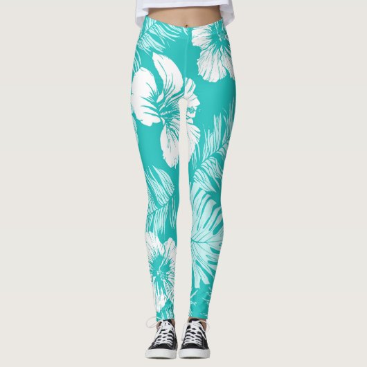 Tropische bladeren: Plant Leggings (Voorkant)