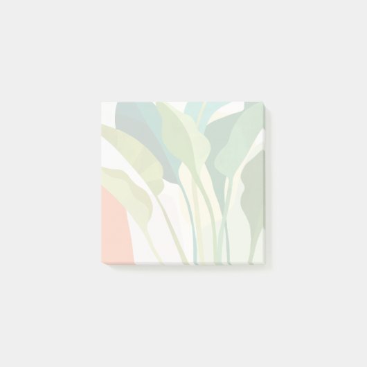 Tropische bladeren post-it® notes (Voorkant)