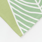 Tropische bladeren Schets Aangepaste naam Startdec Fleece Deken (Hoek)