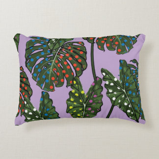 Tropische bladeren:  stip. accent kussen