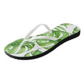 Tropische bladeren teenslippers (Schuin)