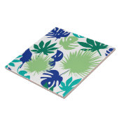 Tropische bladeren tegeltje (Zijkant)