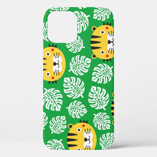 Tropische bladeren tijger Kind patroon Case-Mate iPhone Case (Achterkant)