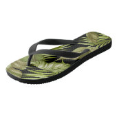 Tropische bladeren van de Hawaiian Garden | Groen  Teenslippers (Schuin)
