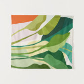 Tropische bladeren wandkleed (Voorkant (horizontaal))