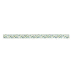 Tropische Bladeren Watercolor Grosgrain Lint