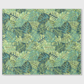 Tropische bladreukschroot cadeaupapier (Vlak)