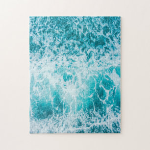 Tropische blauwe golven in de Oceaan Legpuzzel
