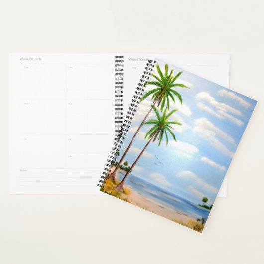 Tropische blauwe lucht planner (Display)