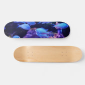 Tropische blauwe vis skateboard (Horizontaal)