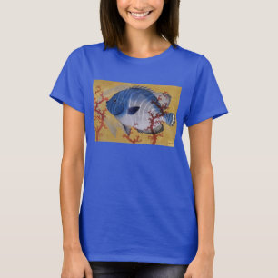 Tropische Blauwe Vis Vintage Koraal Marien Oceaanl T-shirt