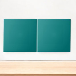 Tropische Blauwgroen minimalistische lente- en zom Tegeltje