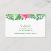 Tropische Bloem 10e Afspraak Gepersonaliseerd Klantenkaartje (Achterkant)