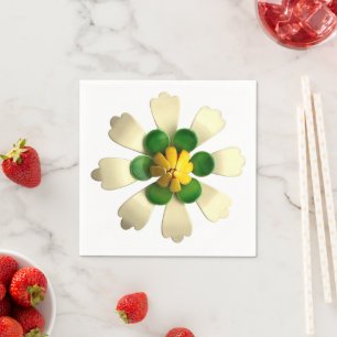 Tropische Bloem Bloemen Lente Zomer Bruiloft MOD Servet