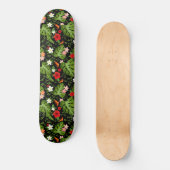 Tropische bloemen achtergrond 3 skateboard (Voorkant)