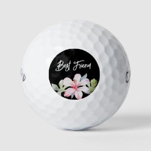 Tropische bloemen beste vriend golfballen