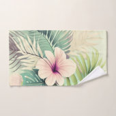  tropische bloemen & bladeren bad handdoek (Handdoek)