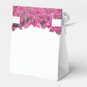 Tropische bloemen bruiloft bedankdoosjes (Achterkant)