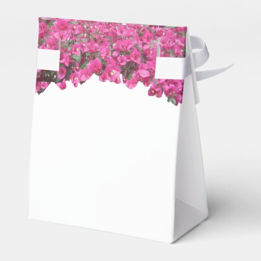 Tropische bloemen bruiloft bedankdoosjes (Achterkant)