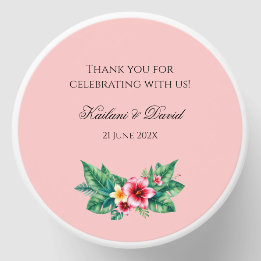 Tropische bloemen bruiloft thema