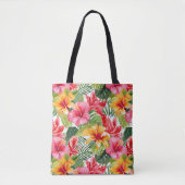 Tropische Bloemen Canvas tas