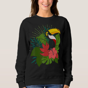 Tropische Bloemen Dierenpark Wilde Vogel Exotisch Trui