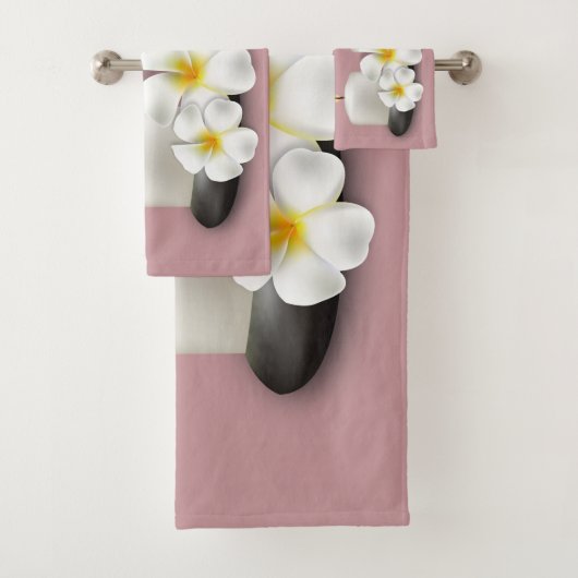 Tropische bloemen en kaarsblaasdoeken decor bad handdoek (Insitu)