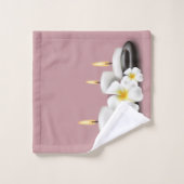Tropische bloemen en kaarsblaasdoeken decor bad handdoek (Wasdoekje)