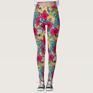 Tropische bloemen en kolibrie - Zomer Botanica Leggings