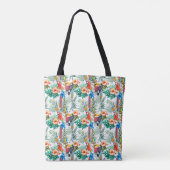Tropische bloemen en Toucan Draagtas (Achterkant)