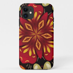 Tropische Bloemen En Vlinders Mandala iPhone 11 Hoesje