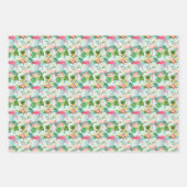 Tropische bloemen en vogels inpakpapier vel (Voorkant 3)