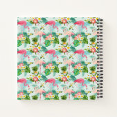  tropische bloemen en vogels notitieboek (Achterkant)