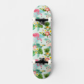 tropische bloemen en vogels skateboard (Voorkant)