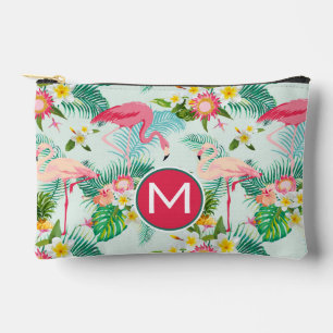  tropische bloemen en vogelsoorten   Monogram Etui