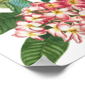 Tropische Bloemen & Groen Bruiloft Zitkaarten Poster (Hoek)