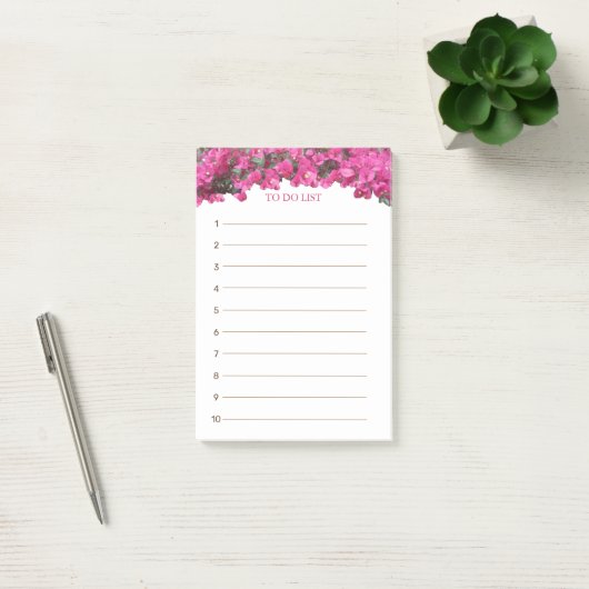 Tropische bloemen om te doen lijst post-it® notes (Kantoor)